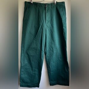 J. Crew Green Chino Pants Classic Straight-Leg